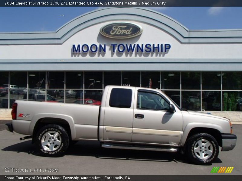Sandstone Metallic / Medium Gray 2004 Chevrolet Silverado 1500 Z71 Extended Cab 4x4