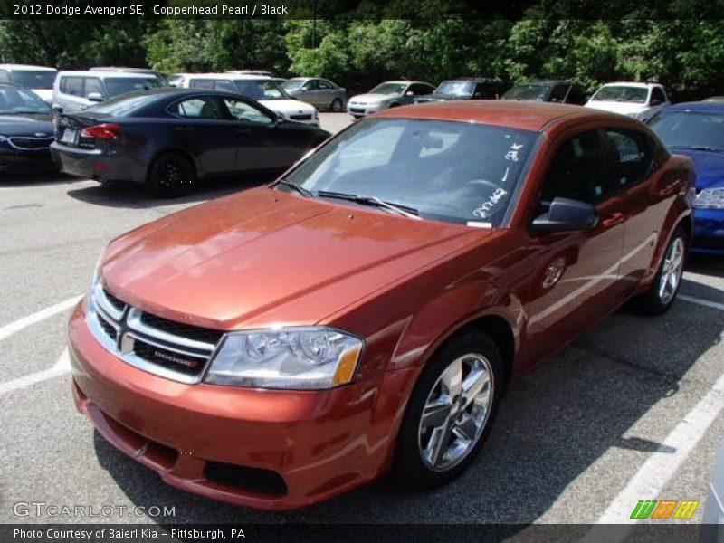 Copperhead Pearl / Black 2012 Dodge Avenger SE