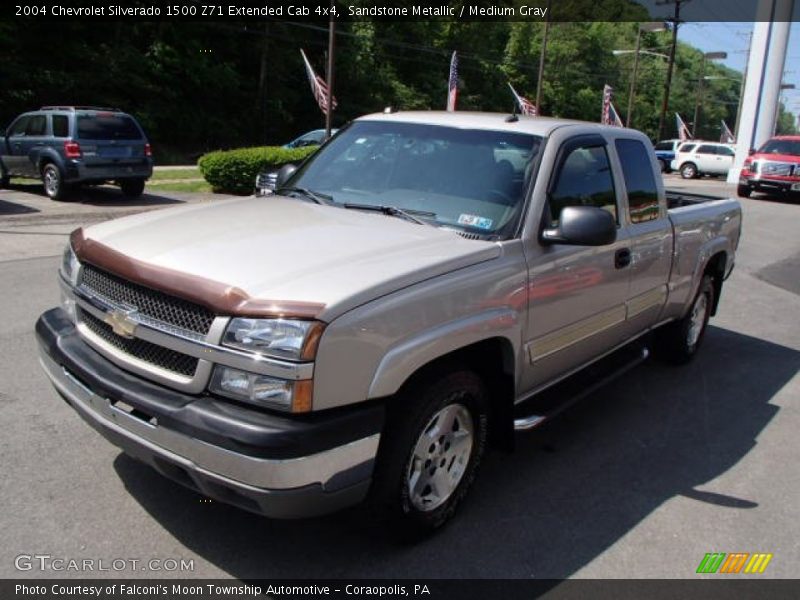 Sandstone Metallic / Medium Gray 2004 Chevrolet Silverado 1500 Z71 Extended Cab 4x4
