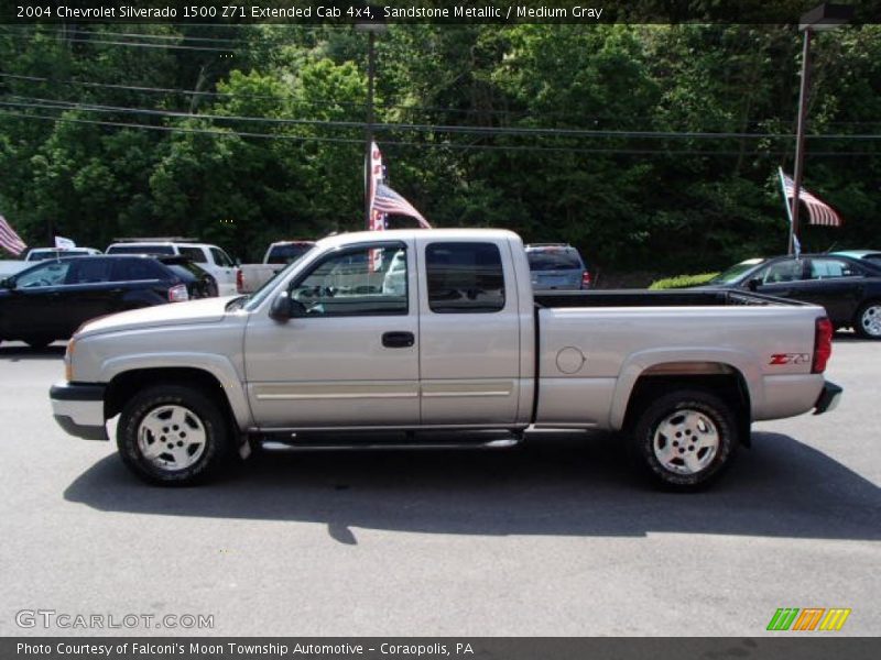 Sandstone Metallic / Medium Gray 2004 Chevrolet Silverado 1500 Z71 Extended Cab 4x4