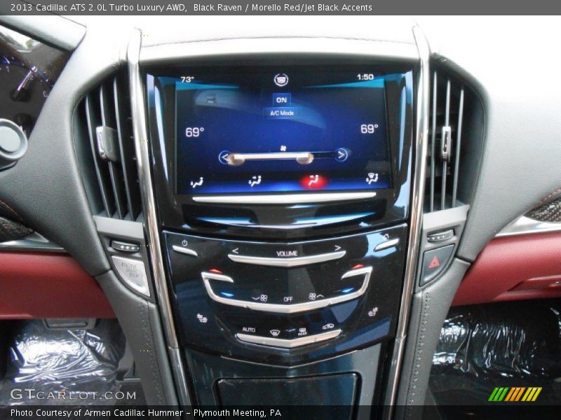 Black Raven / Morello Red/Jet Black Accents 2013 Cadillac ATS 2.0L Turbo Luxury AWD
