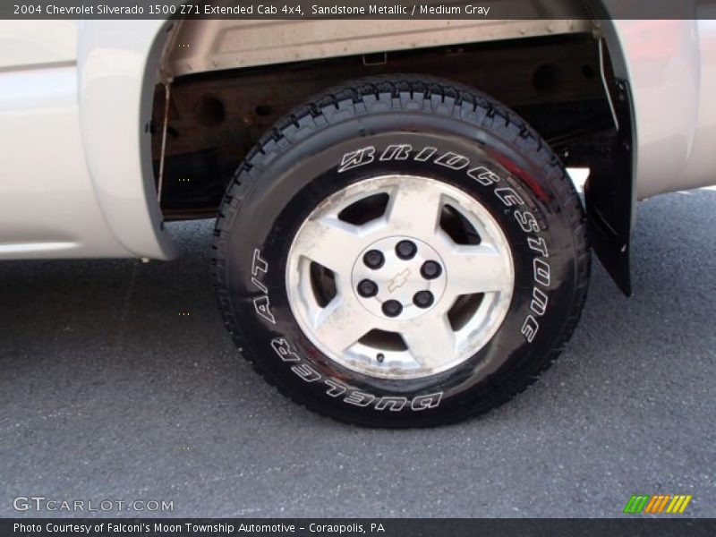 Sandstone Metallic / Medium Gray 2004 Chevrolet Silverado 1500 Z71 Extended Cab 4x4