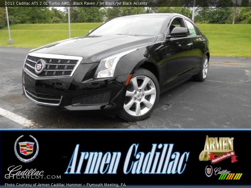 Black Raven / Jet Black/Jet Black Accents 2013 Cadillac ATS 2.0L Turbo AWD