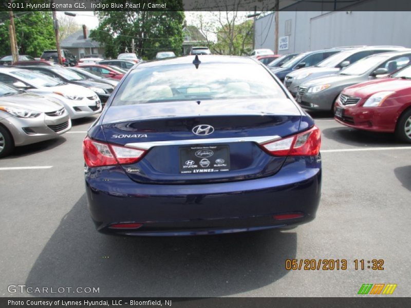 Indigo Blue Pearl / Camel 2011 Hyundai Sonata GLS