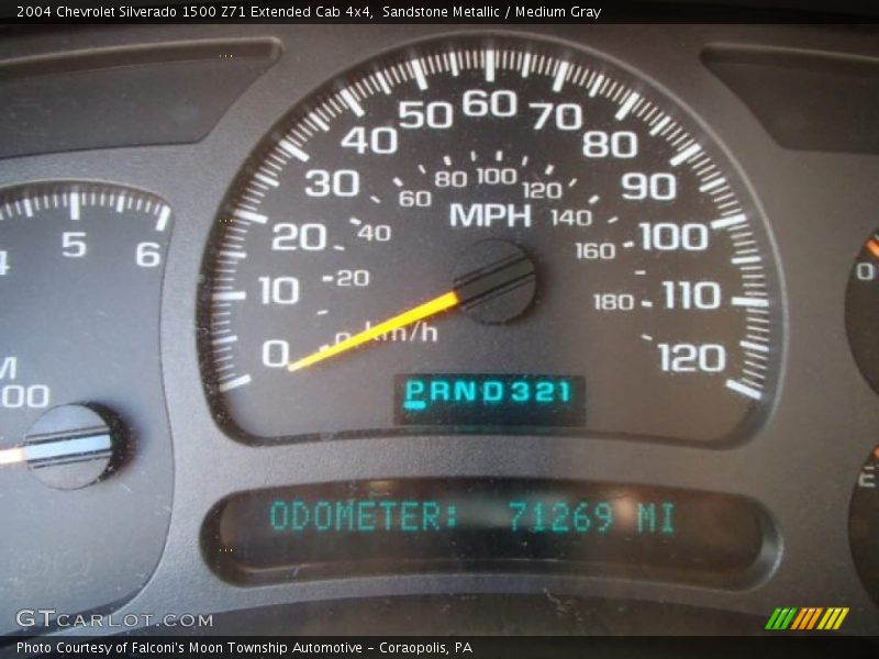 Sandstone Metallic / Medium Gray 2004 Chevrolet Silverado 1500 Z71 Extended Cab 4x4