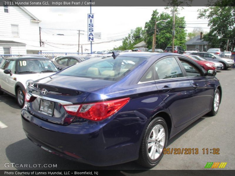 Indigo Blue Pearl / Camel 2011 Hyundai Sonata GLS