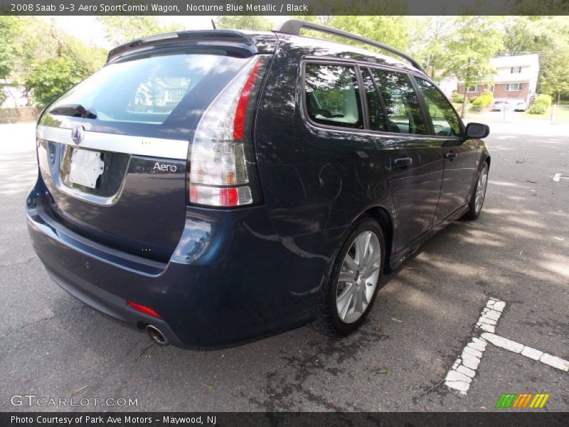 Nocturne Blue Metallic / Black 2008 Saab 9-3 Aero SportCombi Wagon