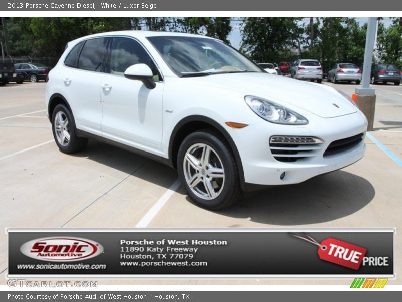 White / Luxor Beige 2013 Porsche Cayenne Diesel