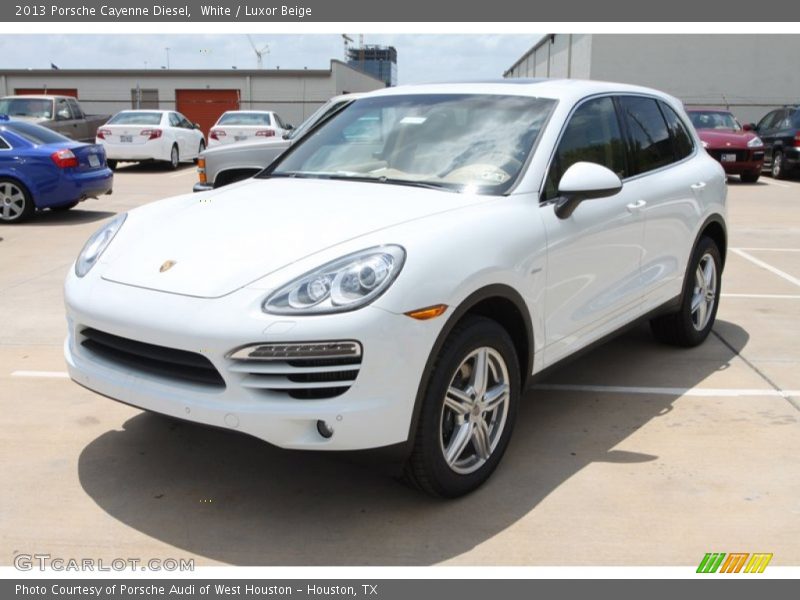 White / Luxor Beige 2013 Porsche Cayenne Diesel