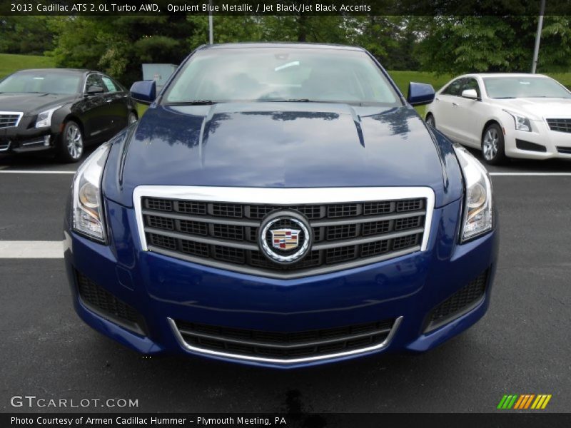 Opulent Blue Metallic / Jet Black/Jet Black Accents 2013 Cadillac ATS 2.0L Turbo AWD