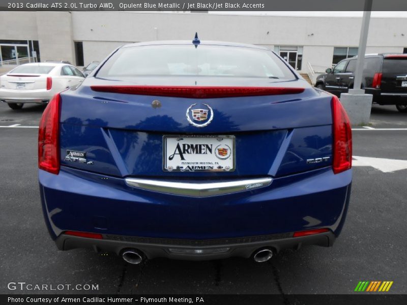 Opulent Blue Metallic / Jet Black/Jet Black Accents 2013 Cadillac ATS 2.0L Turbo AWD