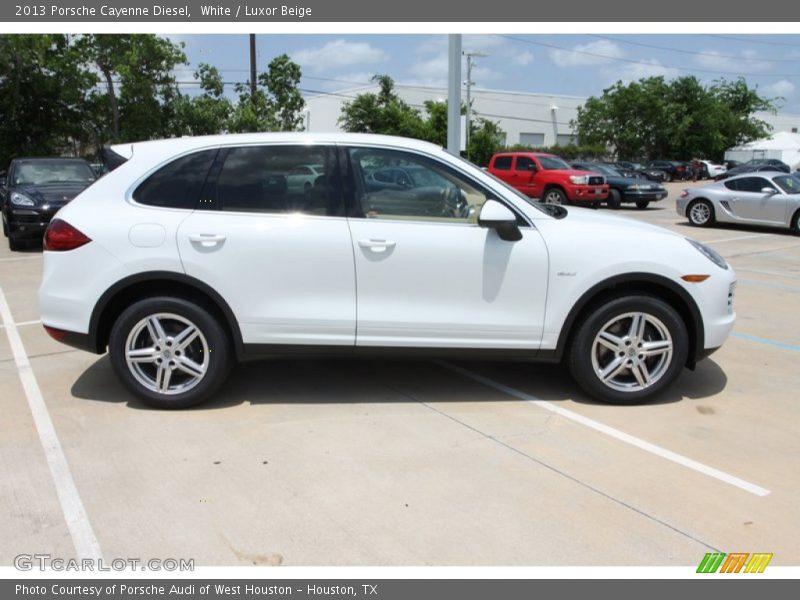 White / Luxor Beige 2013 Porsche Cayenne Diesel