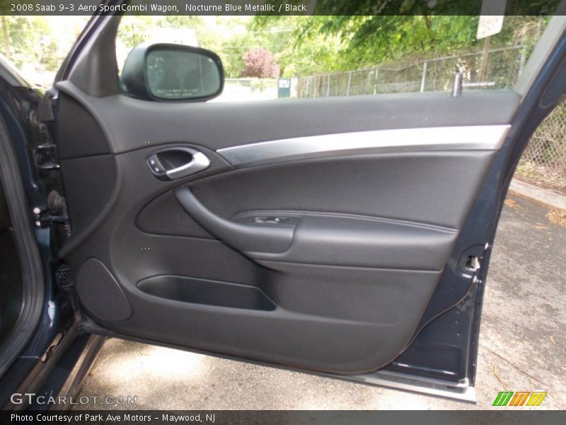 Nocturne Blue Metallic / Black 2008 Saab 9-3 Aero SportCombi Wagon