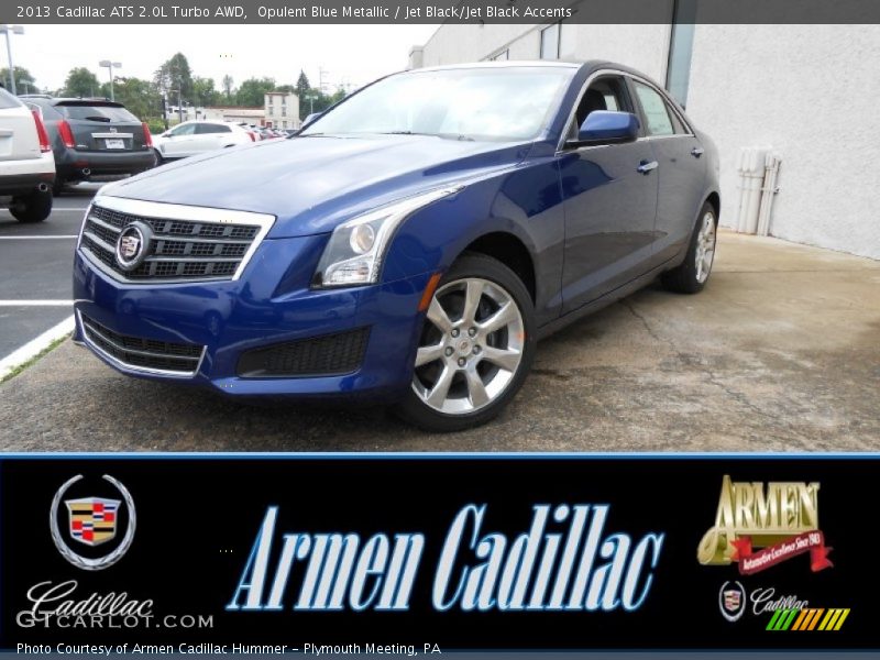 Opulent Blue Metallic / Jet Black/Jet Black Accents 2013 Cadillac ATS 2.0L Turbo AWD