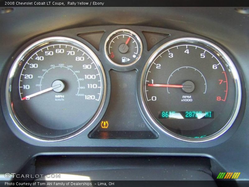 Rally Yellow / Ebony 2008 Chevrolet Cobalt LT Coupe