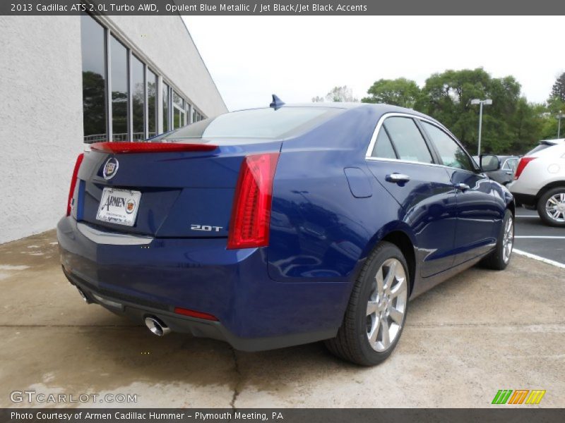Opulent Blue Metallic / Jet Black/Jet Black Accents 2013 Cadillac ATS 2.0L Turbo AWD