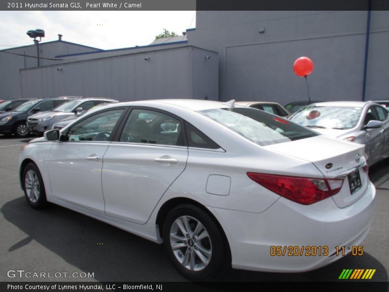 Pearl White / Camel 2011 Hyundai Sonata GLS