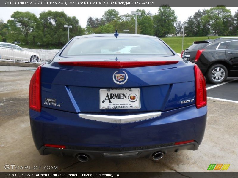 Opulent Blue Metallic / Jet Black/Jet Black Accents 2013 Cadillac ATS 2.0L Turbo AWD