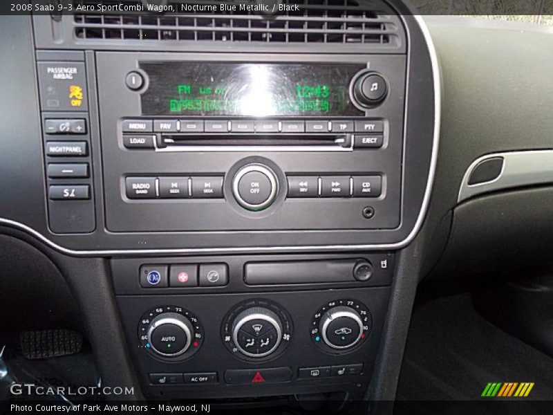 Nocturne Blue Metallic / Black 2008 Saab 9-3 Aero SportCombi Wagon