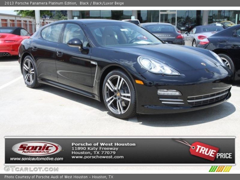 Black / Black/Luxor Beige 2013 Porsche Panamera Platinum Edition