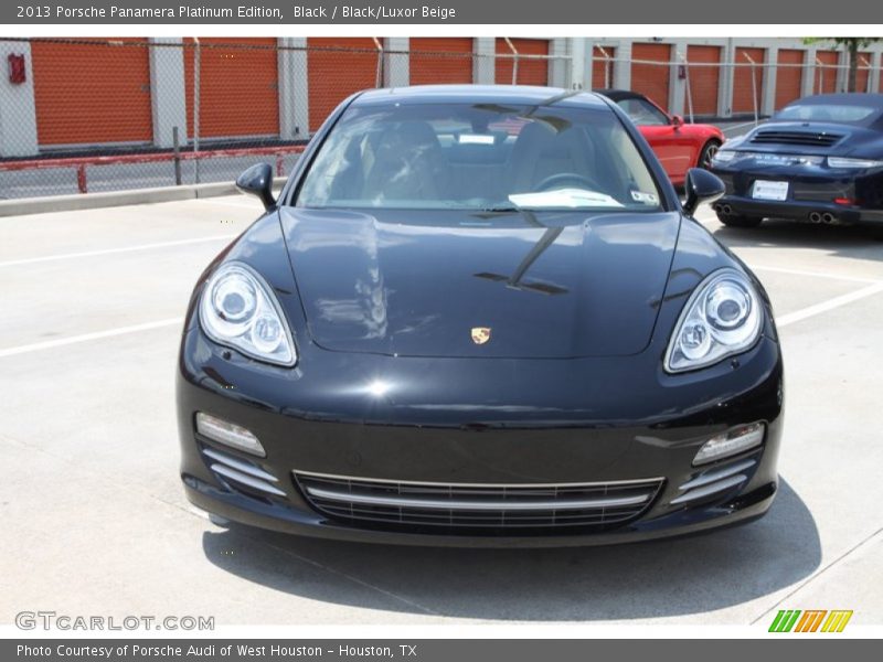 Black / Black/Luxor Beige 2013 Porsche Panamera Platinum Edition