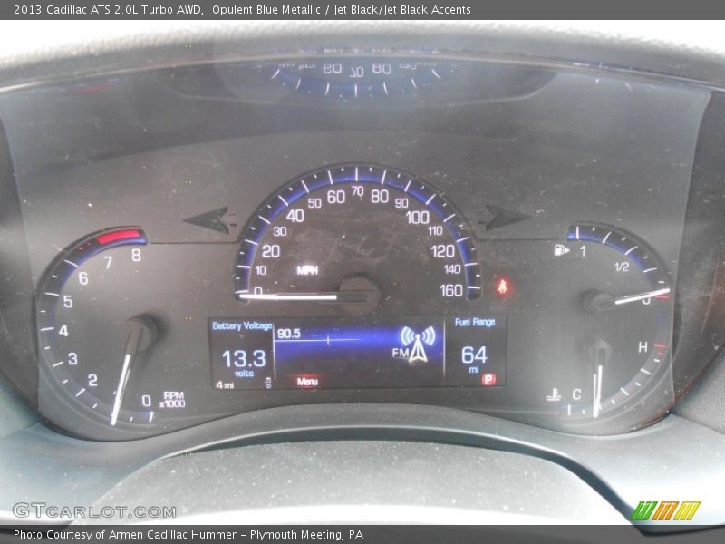 Opulent Blue Metallic / Jet Black/Jet Black Accents 2013 Cadillac ATS 2.0L Turbo AWD