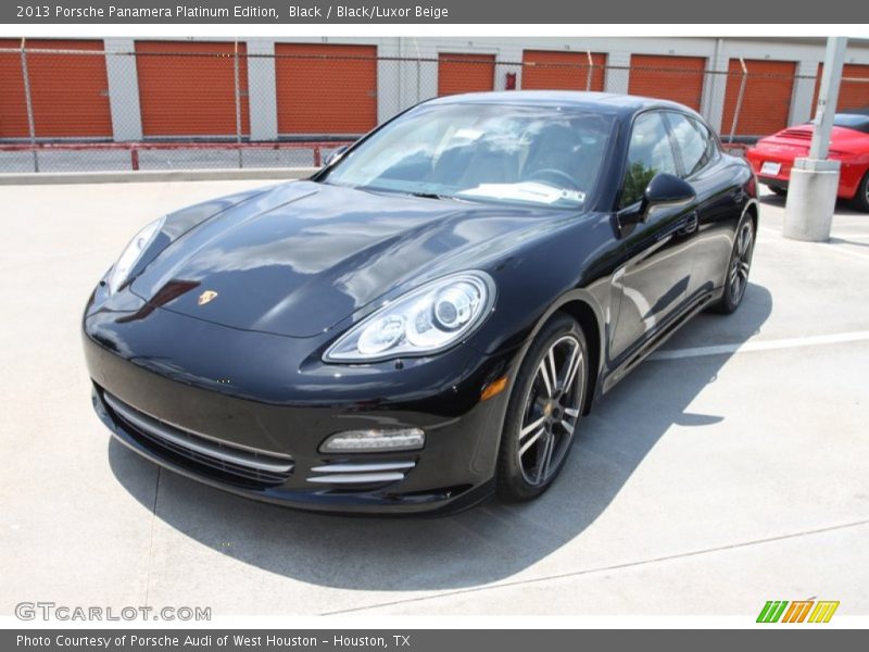 Front 3/4 View of 2013 Panamera Platinum Edition