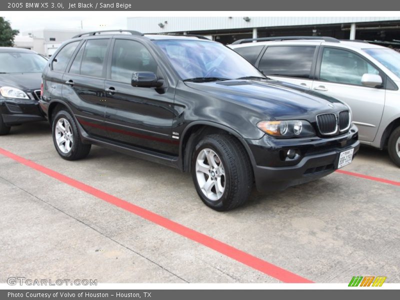 Jet Black / Sand Beige 2005 BMW X5 3.0i