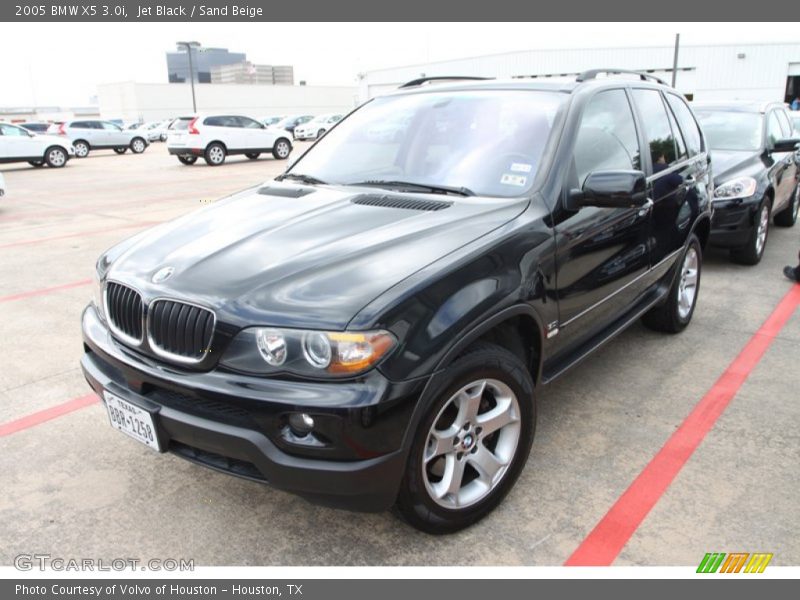Jet Black / Sand Beige 2005 BMW X5 3.0i