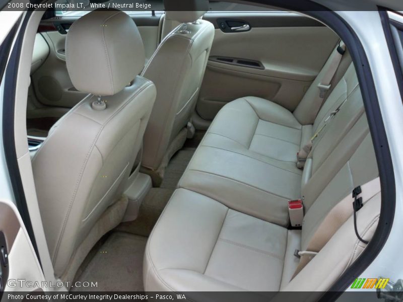 White / Neutral Beige 2008 Chevrolet Impala LT
