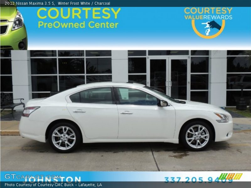 Winter Frost White / Charcoal 2012 Nissan Maxima 3.5 S