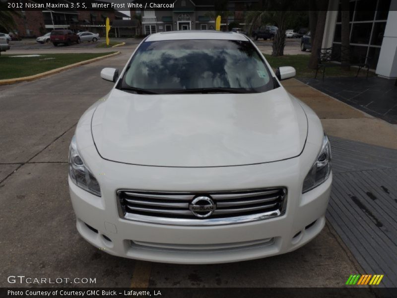 Winter Frost White / Charcoal 2012 Nissan Maxima 3.5 S