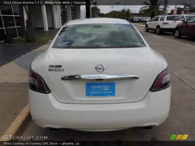 Winter Frost White / Charcoal 2012 Nissan Maxima 3.5 S