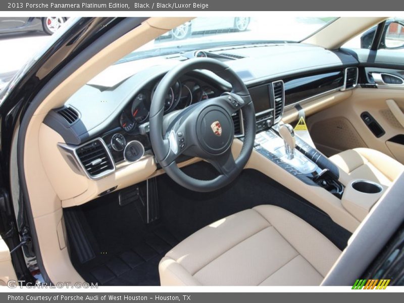  2013 Panamera Platinum Edition Black/Luxor Beige Interior