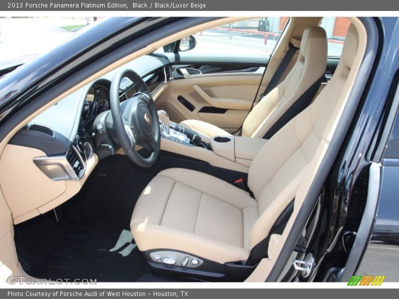 Black/Luxor Beige Interior - 2013 Panamera Platinum Edition 