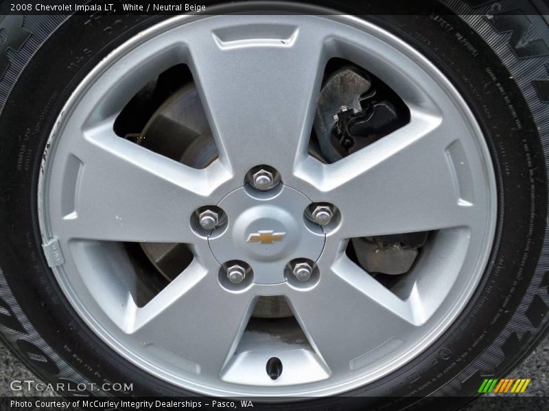 White / Neutral Beige 2008 Chevrolet Impala LT