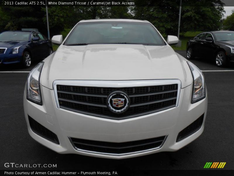 White Diamond Tricoat / Caramel/Jet Black Accents 2013 Cadillac ATS 2.5L