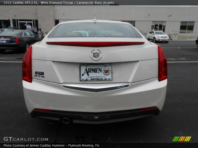 White Diamond Tricoat / Caramel/Jet Black Accents 2013 Cadillac ATS 2.5L