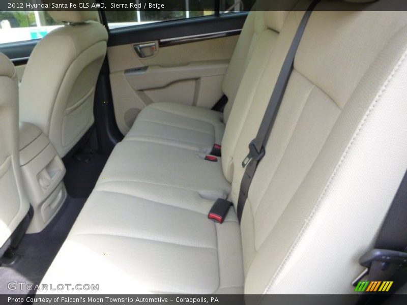 Sierra Red / Beige 2012 Hyundai Santa Fe GLS AWD