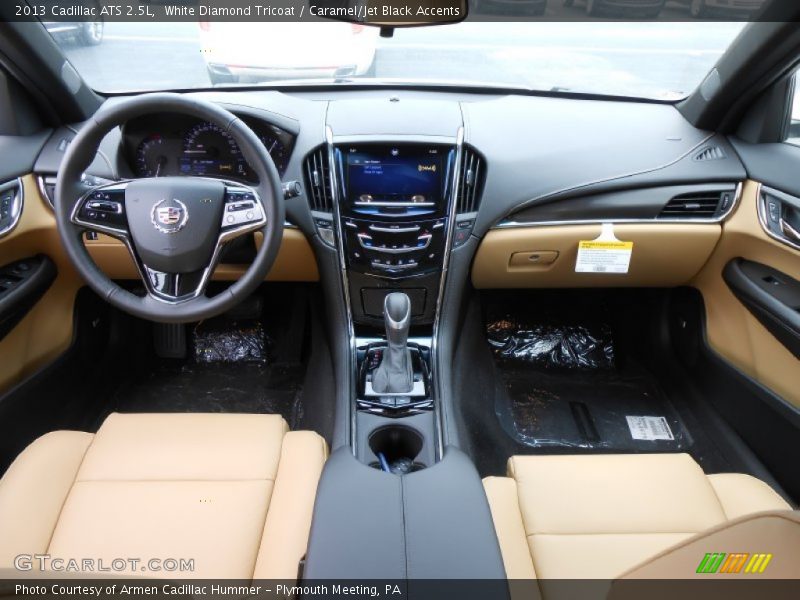 White Diamond Tricoat / Caramel/Jet Black Accents 2013 Cadillac ATS 2.5L