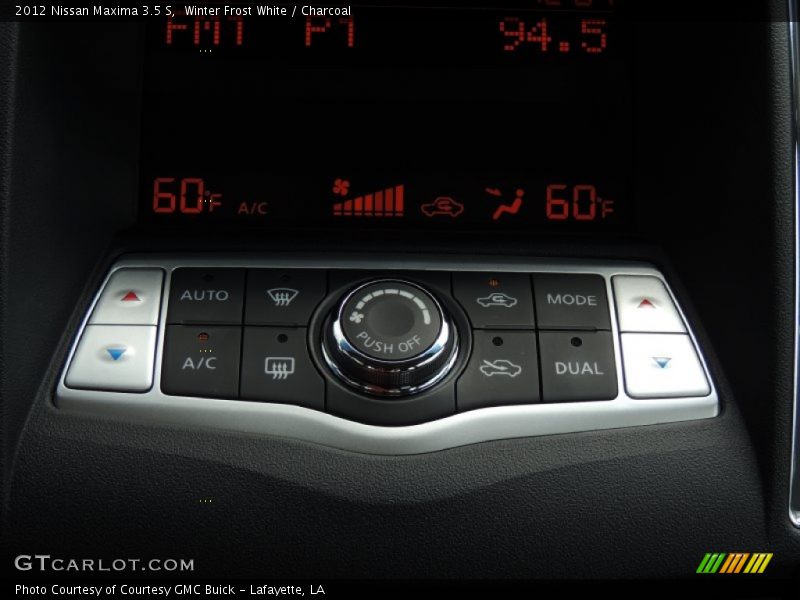 Winter Frost White / Charcoal 2012 Nissan Maxima 3.5 S