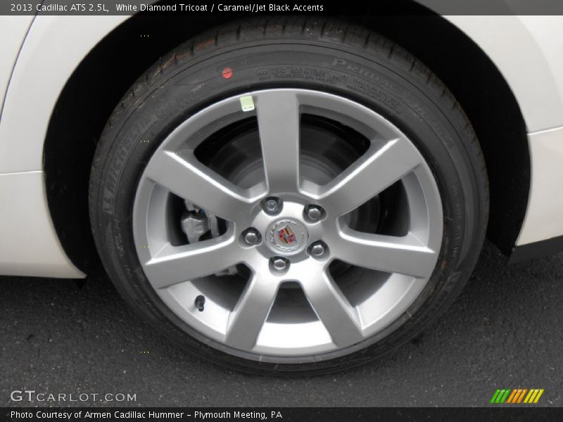 White Diamond Tricoat / Caramel/Jet Black Accents 2013 Cadillac ATS 2.5L