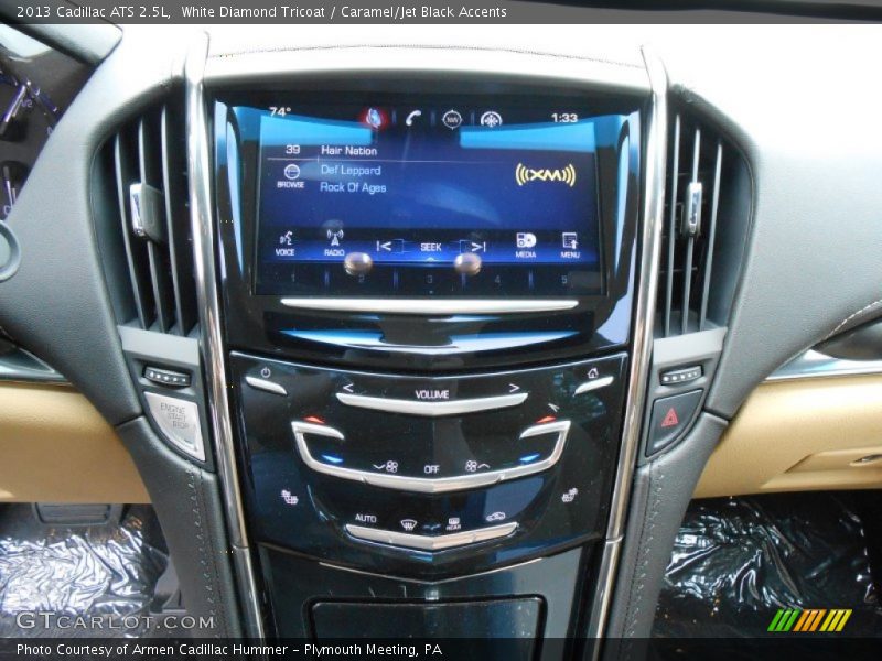 White Diamond Tricoat / Caramel/Jet Black Accents 2013 Cadillac ATS 2.5L