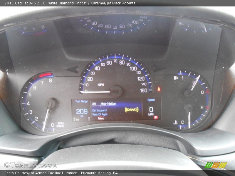 White Diamond Tricoat / Caramel/Jet Black Accents 2013 Cadillac ATS 2.5L