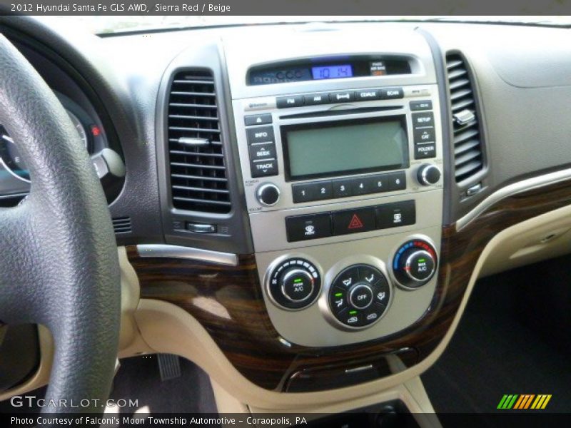 Sierra Red / Beige 2012 Hyundai Santa Fe GLS AWD