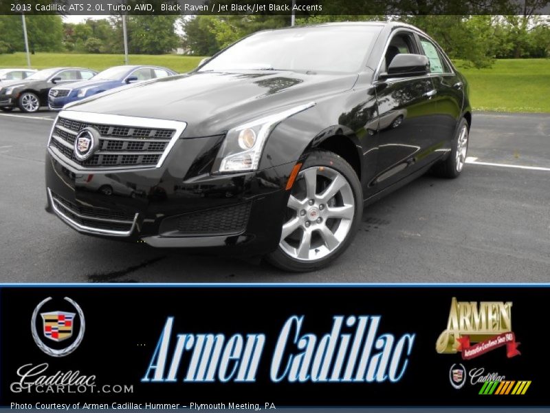 Black Raven / Jet Black/Jet Black Accents 2013 Cadillac ATS 2.0L Turbo AWD
