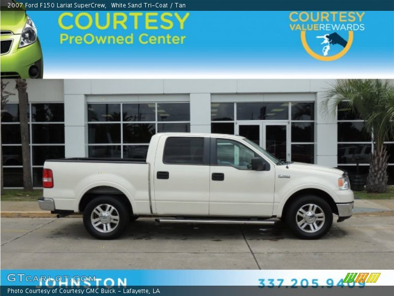 White Sand Tri-Coat / Tan 2007 Ford F150 Lariat SuperCrew