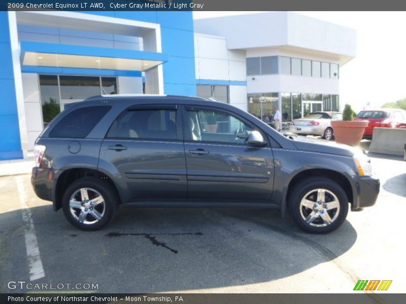 Cyber Gray Metallic / Light Gray 2009 Chevrolet Equinox LT AWD
