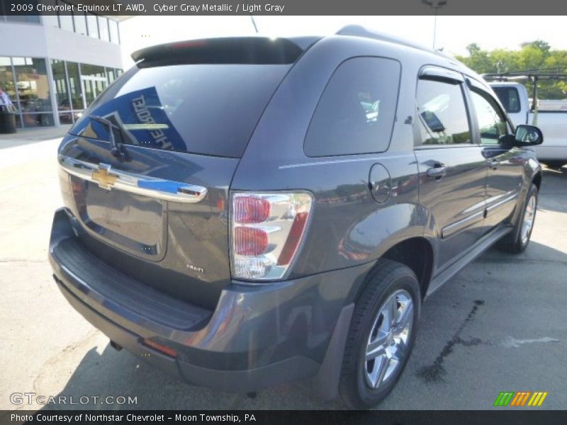Cyber Gray Metallic / Light Gray 2009 Chevrolet Equinox LT AWD