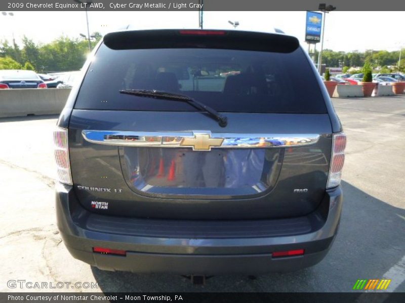 Cyber Gray Metallic / Light Gray 2009 Chevrolet Equinox LT AWD
